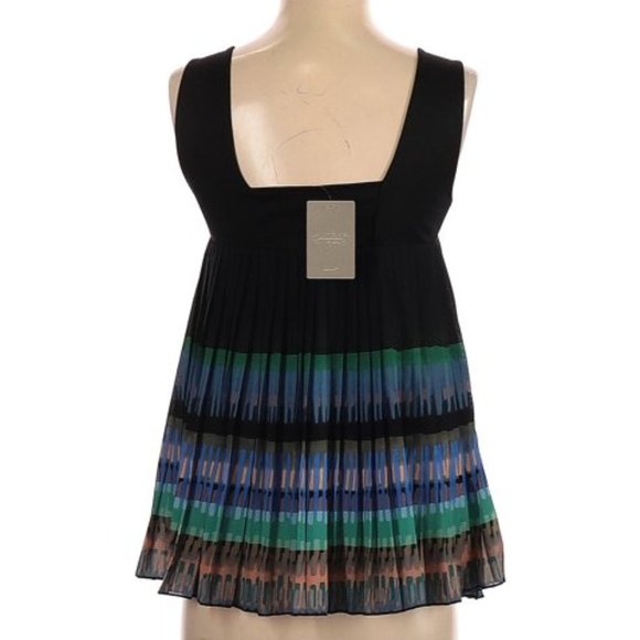 Anthropologie NWT, Pleated A-Line Tank Top, S - Picture 3 of 9